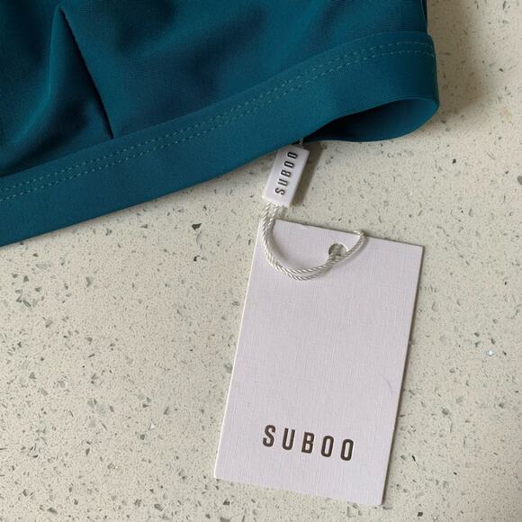 NWT Suboo Matte Square Bikini Top Teal Size 4 - Picture 7 of 12